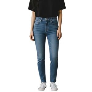 Free People We The Free Raw Hem High Rise Jegging Skinny Jeans Size 30 NWT